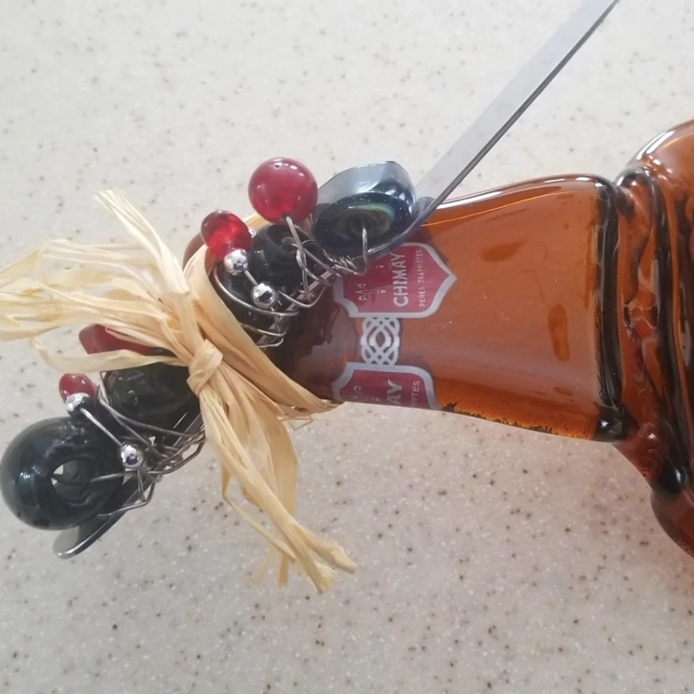Melted Glass Cheese Appetizer Tray & Spreader Knife
